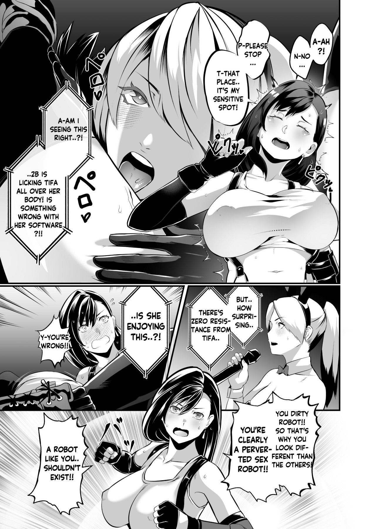 Hentai Manga Comic-Square off! 2B vs Tifa-Read-20